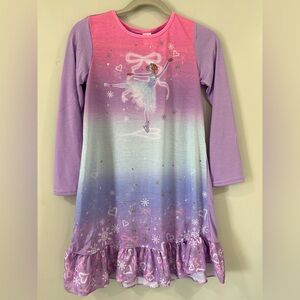 Girls' Ballerina Nightgown - Pink and Purple size 10-12
